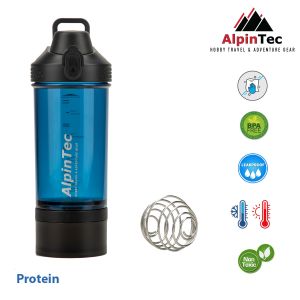 Παγούρι Protein 550ml Shaker Μπλε