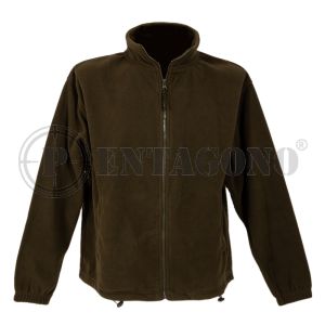 JHK Χακί Ζακέτα Fleece με Φερμουάρ (flra300)