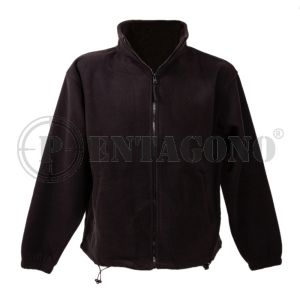 JHK Μαύρη Ζακέτα Fleece με Φερμουάρ (flra300)